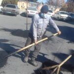 لکه گیری محوطه پایانه مسافربری