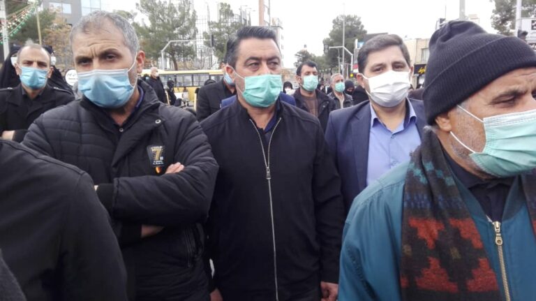 حضور سرپرست و نیروهای  سازمان در مراسم تشییع پیکر شهدای گمنام