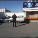 اعمال قانون خودروهای  متوقف در ایستگاههای سطح شهر با همکاری پلیس راهور و گشت بازرسی سازمان