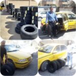 بخشی از تایر مورد نیاز ناوگان تاکسیرانی بیرجند تامین شد.